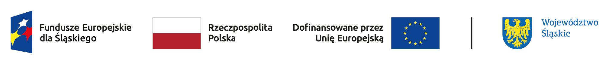 Logotypy Funduszy Europejskich dla Śląskiego